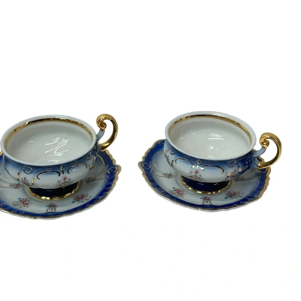 Chodov 1866 Vintage Footed Cup and Saucer